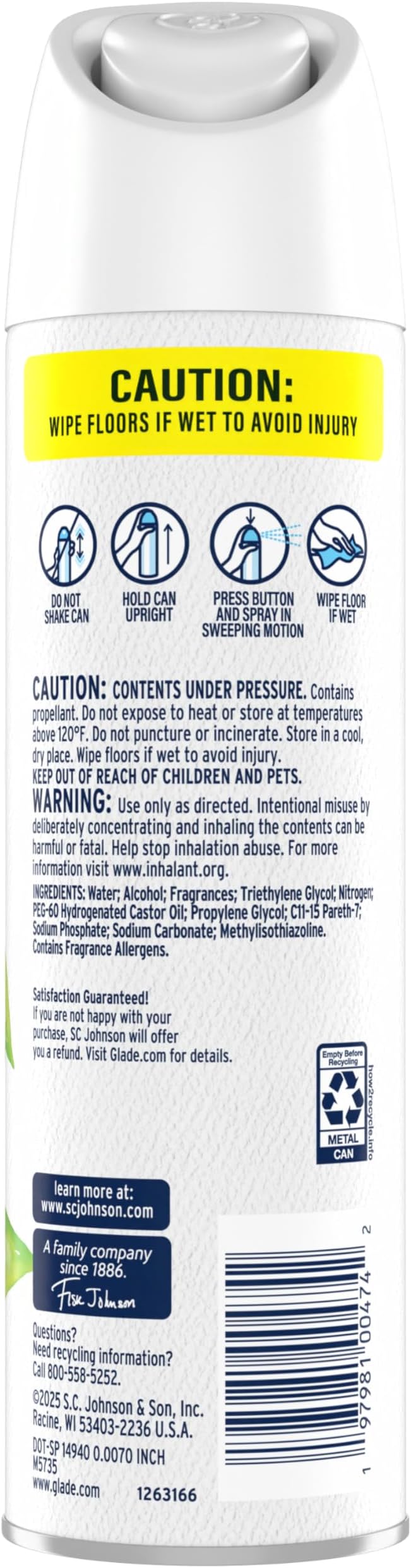 Glade Air Freshener Room Spray, Clean Linen Scent, Odor Fighting to Deliver - Image 2