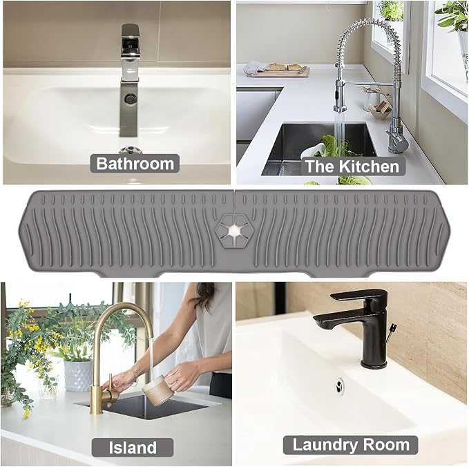Kitchen Sink Splash Guard 29.7 X 5.7 In, Large Size Kitchen Sink Splash Guard - Image 5