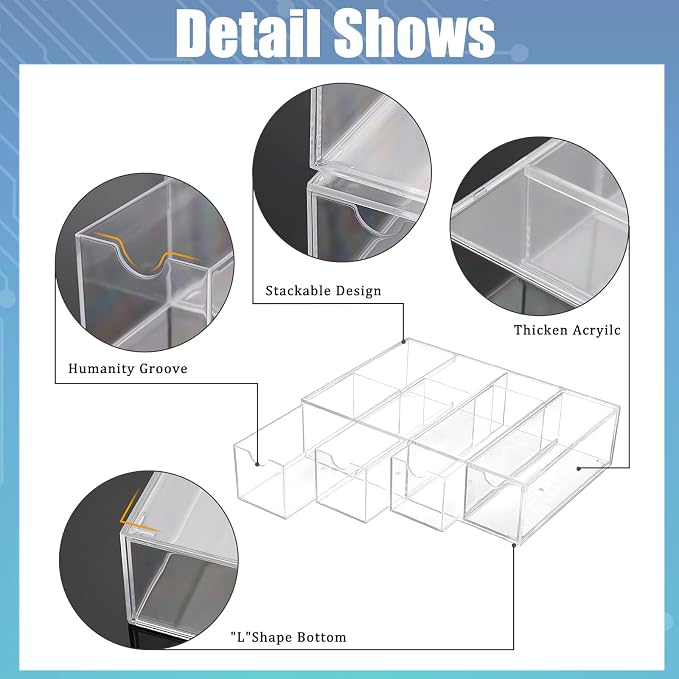 BTSKY Clear Acrylic Battery Storage Organizer - Image 9