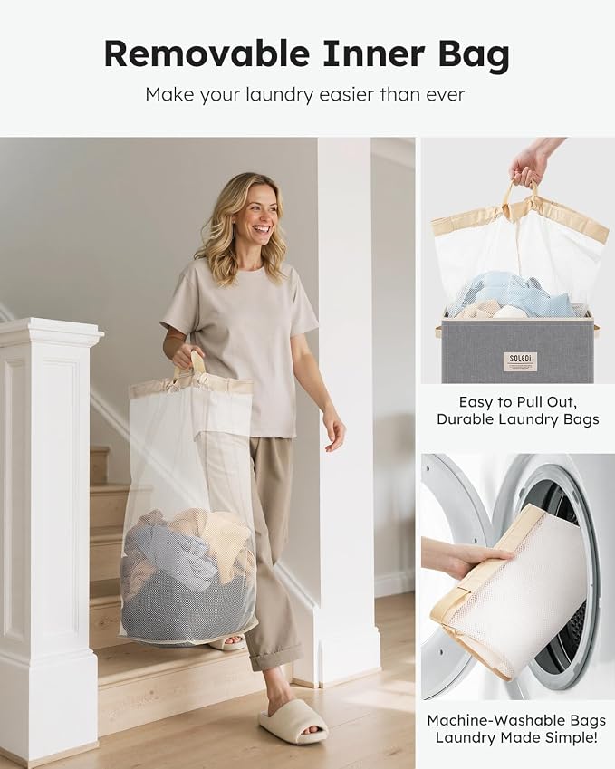 SOLEDI 100L Laundry Hamper - Image 4