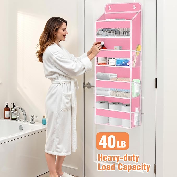 Over The Door Organizer Storage Large Capacity Hanging Bedroom Storage | 4 - Image 5