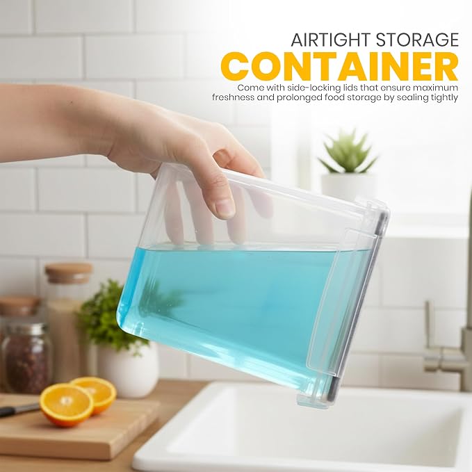 KICHLY Plastic Airtight Food Storage Containers Sets - Image 3