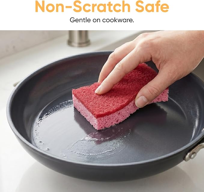 Non-Scratch Cellulose Sponge Kitchen Scrub Sponge - Image 4