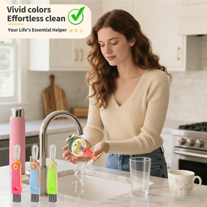 3 in 1 Cup Lid Gap Cleaning Brush Set - Image 5