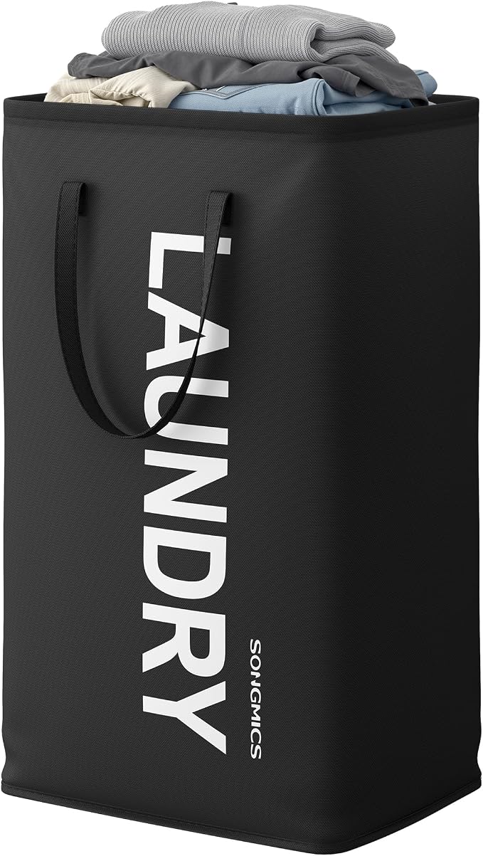 SONGMICS Laundry Hamper, 80 L Foldable Laundry Basket by Unknown