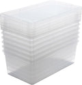 Simplify Storage Bins with Lids | Dimensions: 13.23"x 7.5"x 4.5" |6 Pack| by Simplify