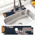Sink Faucet Absorbing Mat, 2 Pack Drying Mat Around Faucet Sink Splash Guard by BathtubMat