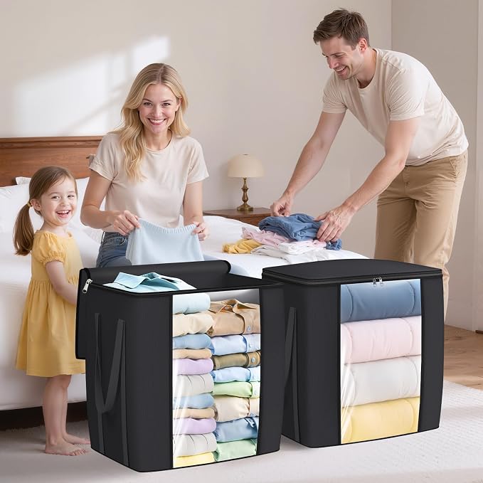 TasticTotes 120L Extra Large Blanket Clothes Storage Bags, 1 Pack | Foldable - Image 6