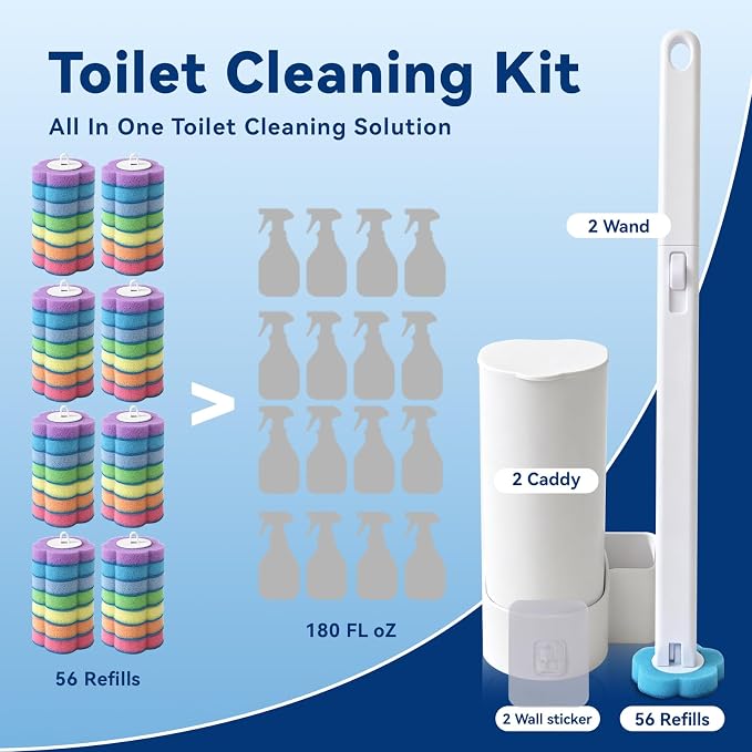 2-Pack Disposable Toilet Brush - Image 2