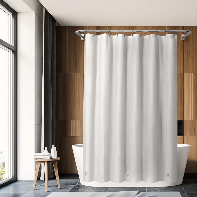 Barossa Design White Shower Curtain Liner Standard Size - Image 6
