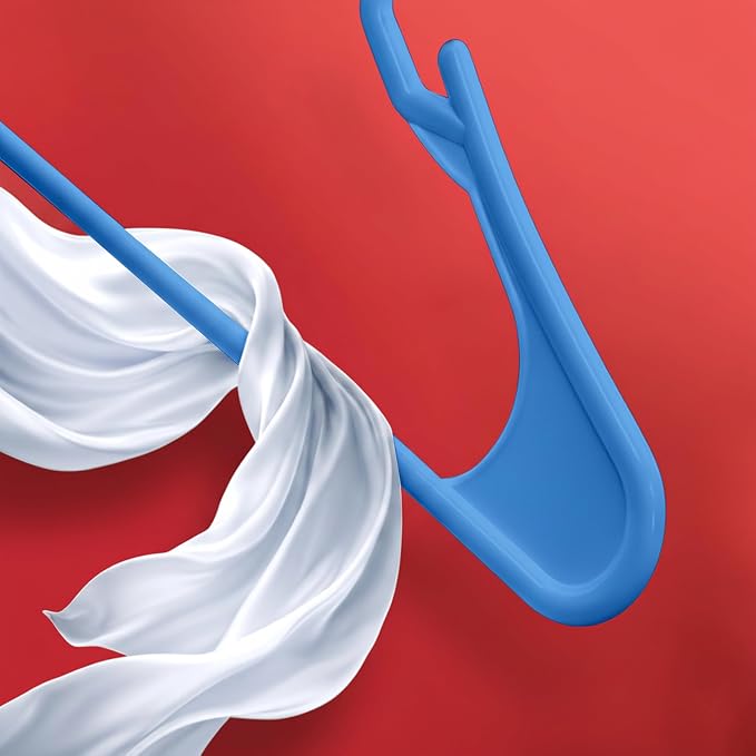 Utopia Home Plastic Hangers 30 Pack – Space Saving Clothes Hanger Blue | - Image 6