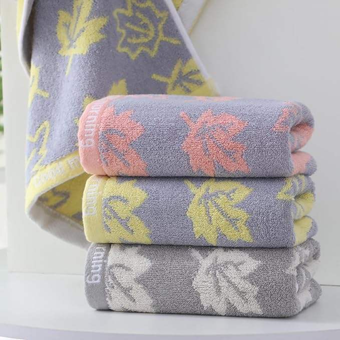 2 Pack Decorative Maple Leaf Hand Towels | Decorative Hand Towel Set - Image 3