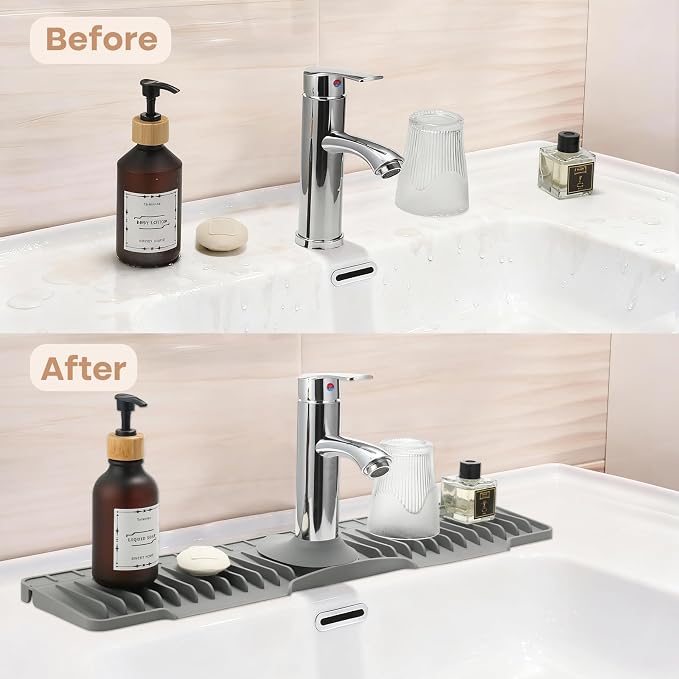 24 Inch Faucet Mat for Kitchen Sink, Kitchen Sink Splash Guard | Sink Protector - Image 6
