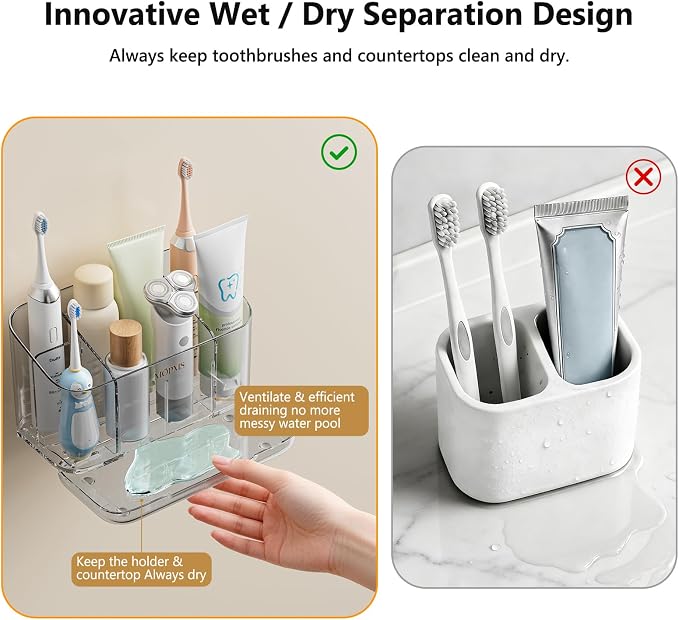 MOPMS Toothbrush Holders for Bathrooms - Image 3