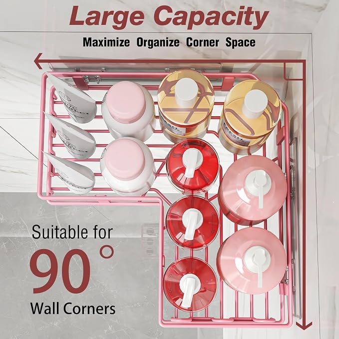 Youvip 4-Pack Adhesive Corner Shower Caddy - Image 4