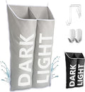 Hanging Laundry Hamper Bag XL 40x22", Space Saving over the Door Storage Bags by DONAQ