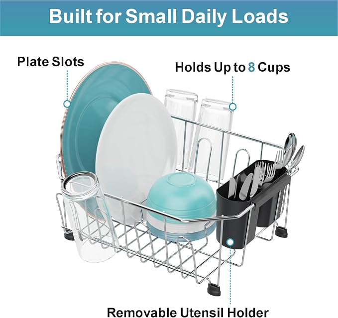 GSlife Small in Sink Dish Drying Rack - Image 3