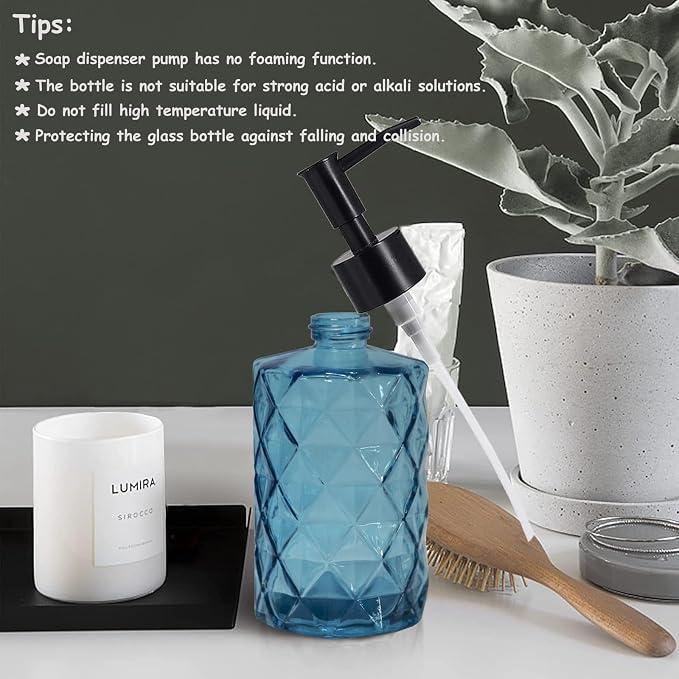 YYTSGG Blue Glass Soap Dispenser - Image 6