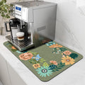 AMOAMI Coffee Mat Hide Stain Rubber Backed Absorbent Dish Drying Mat by AMOAMI