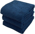Royal Navy Blue Kitchen Hand Dish Towels, 100% Cotton by SerafinaHome