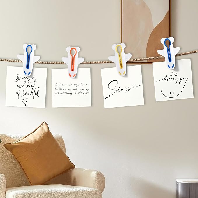Plastic Clothes Pins Colorful Clothespins-Non-Slip Laundry Clips 24 PCS | - Image 3