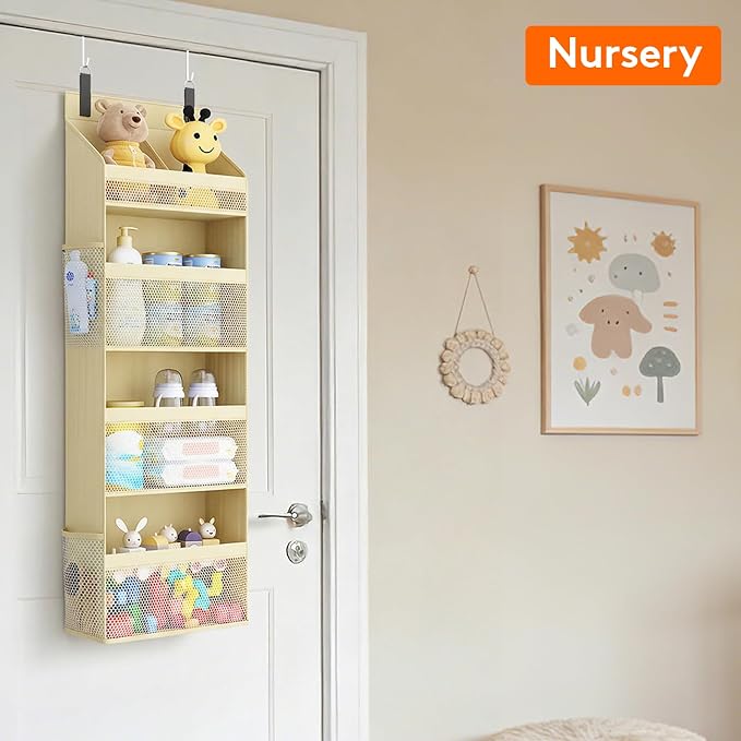 Lifewit 4 Tier Over the Door Organizer, Diaper Hanging Storage - Image 9