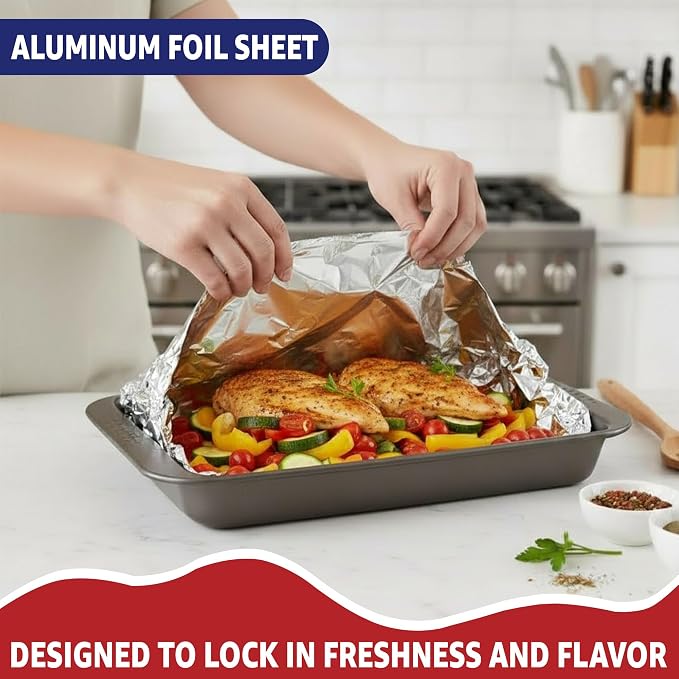18" x 500' Heavy Duty Commercial Grade Food Safe Aluminum Foil Roll - Image 3