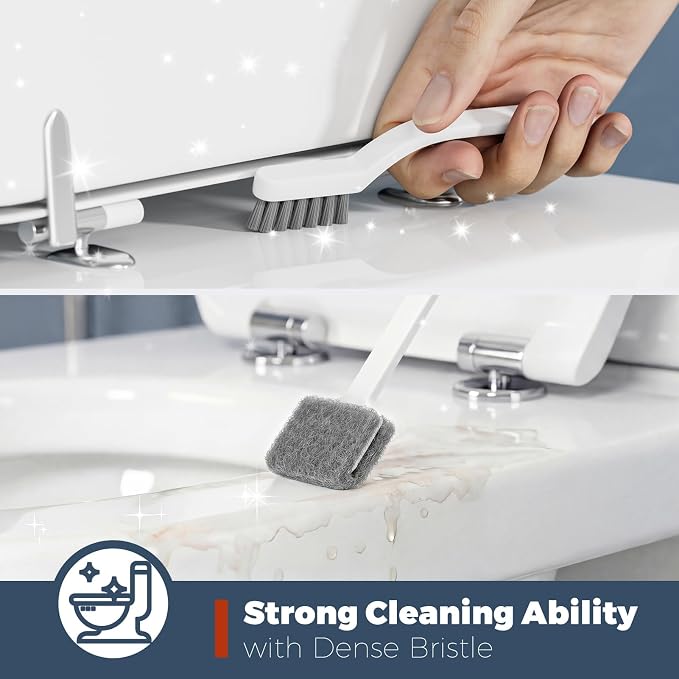 Holaloha Toilet Brush and Holder Set, Space Saving, 1 Pack | Bathroom - Image 3