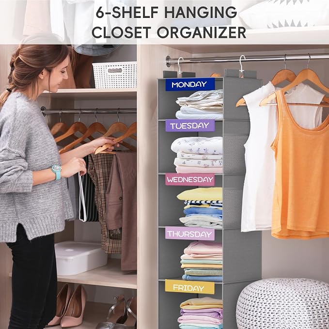 Weekly Hanging Closet Organizer - Image 8