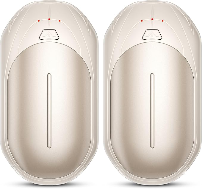 AI Hand Warmers Rechargeable 2 Pack, AI Smart Chips Electric Hand Warmers, 20Hrs Long Safe Heat, Portable Pocket Heater, Gifts for Christmas, Outdoor, Hunting, Golf, Camping Accessories