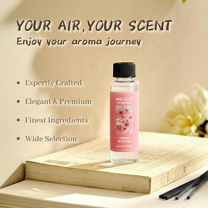 Reed Diffuser Oil Refill/Cherry Blossom/3.38 oz/1 Pack/Air Freshener & - Image 2