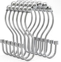 Bathway Shower Curtain Hooks Chrome Shower Curtain Rings by Bathway