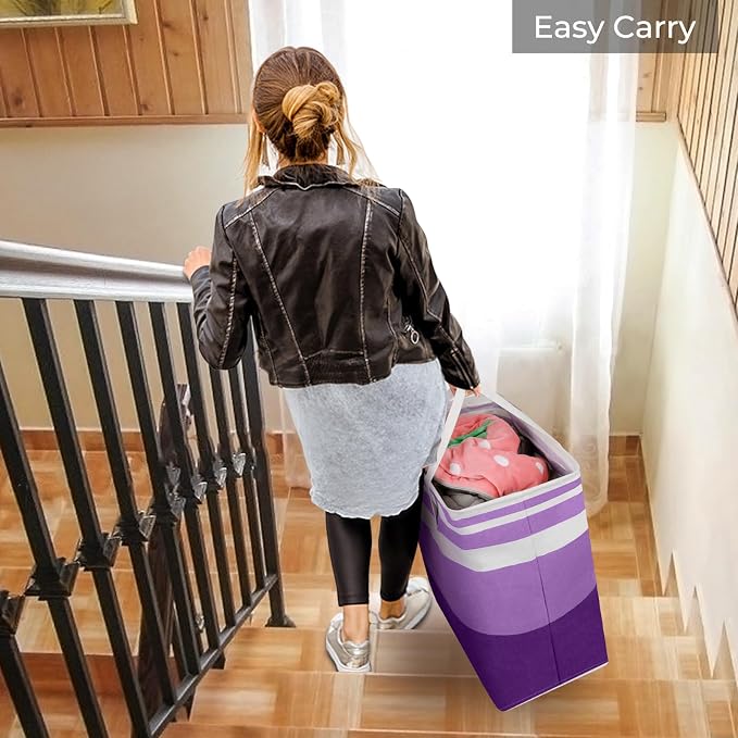 HomeHacks 2 Pack Laundry Baskets, Laundry Hampers Bags | Waterproof, - Image 7