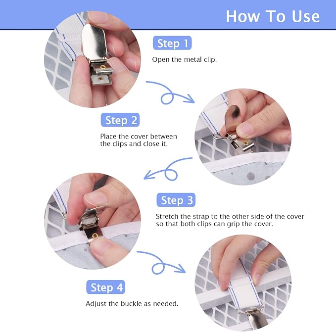 SheeChung Ironing Board Cover Clips - Image 5