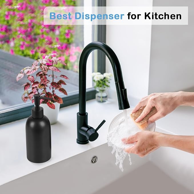 14OZ Hand and Dish Soap Dispenser Set - Image 4