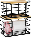 2 Pack Stackable Storage for Kitchen Laundry Pantry Organizers, Trash Bag Holder by Stylstoreazy