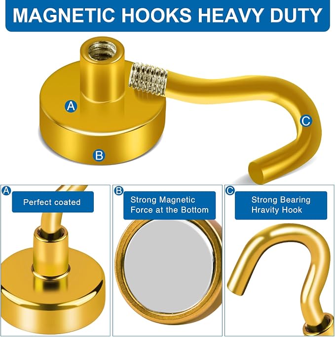 LOVIMAG Magnetic Hooks for Cruise Essentials 2026 Cabins Door 12 P-170LBS - Image 5
