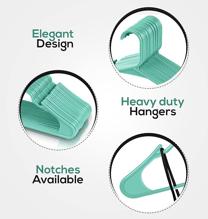 Utopia Home Plastic Hangers 100 Pack - Image 4
