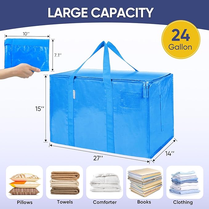 TICONN 8 Pack Extra Large Moving Bags Heavy Duty - Image 5
