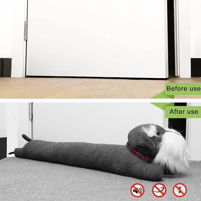 36 Inch 3LB Heavy Duty Under Door Draft Stopper, Decorative Soundproof Door - Image 5