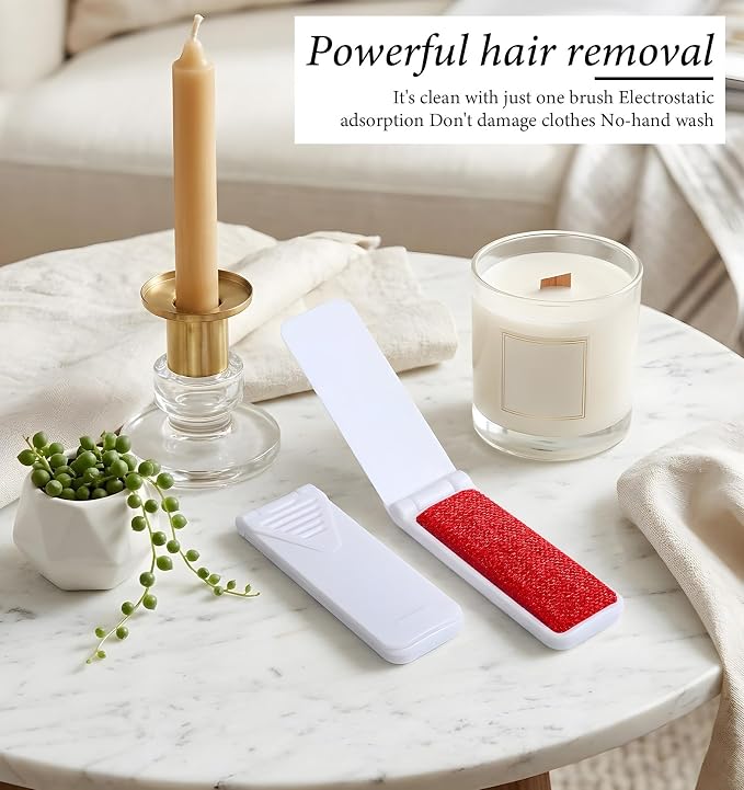 6 Pcs 7.1 x 1.2 Inches Travel Lint Brush, Mini Lint Remover - Image 8