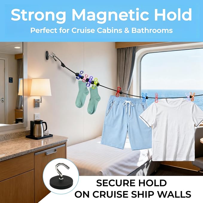 Magnetic Travel Clothesline - Image 2