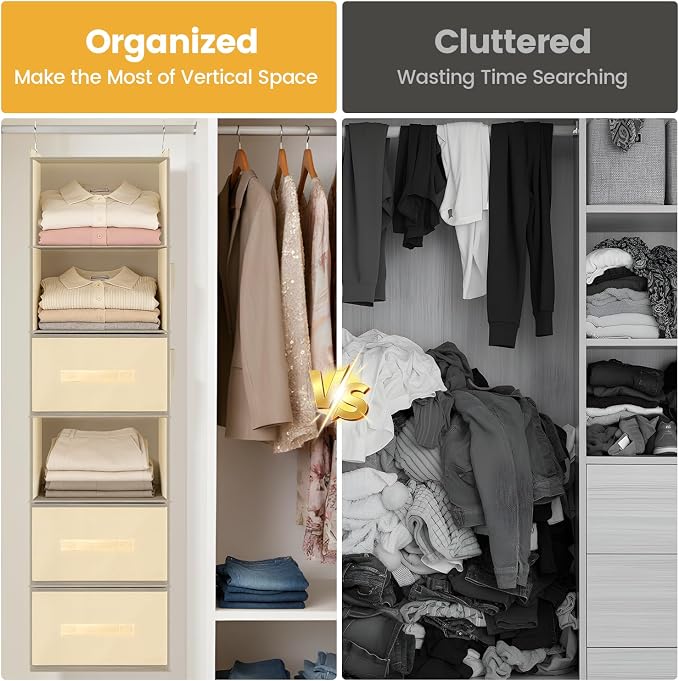 Hanging Closet Organizer 6-Shelf - Image 6