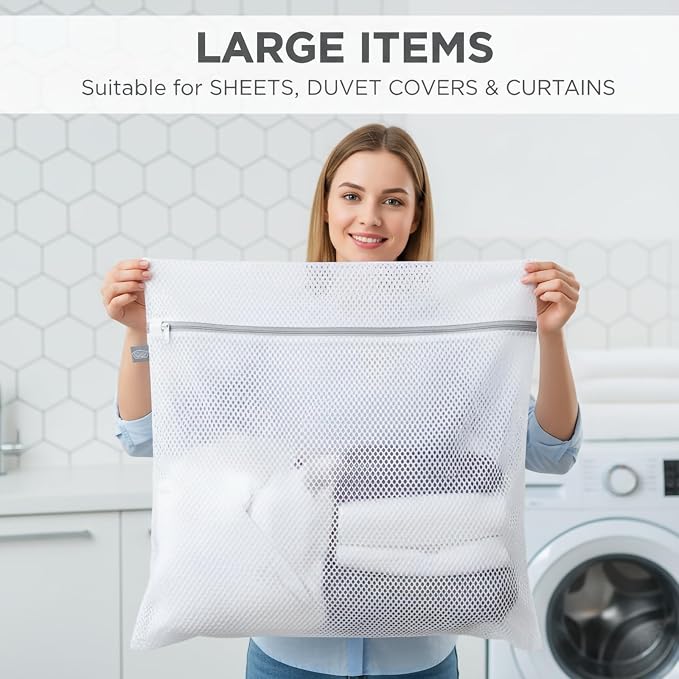 Kimmama Laundry Bags Mesh Wash Bags, Large Garment Bag - Image 2