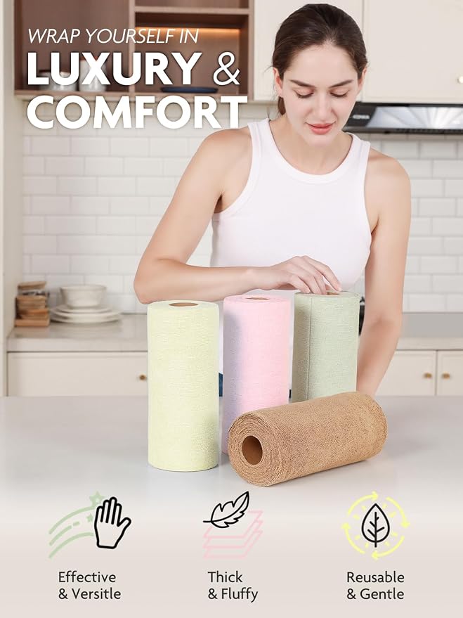 Fantasticlean Kitchen Towels Roll, 80 Sheets - Image 3