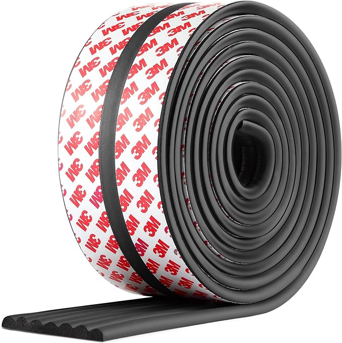 Baby Proofing Edge Corner Protector, 16.4 ft Edge Guards Padding with 3M Adhesive, Extra-Wide Soft NBR Rubber Foam Padding, Furniture,Sharp Edge Safety Corner Edge Bumper Guard-Black