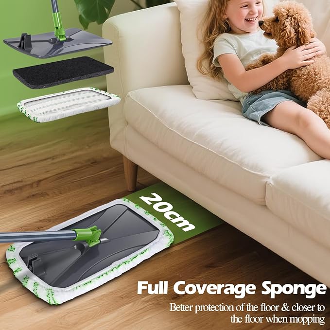 Hardwood Floor Mop, Extended Large Flat Floor Mop - Image 4