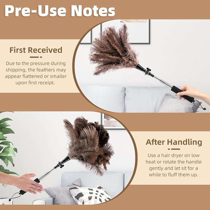 Extendable Ostrich Feather Duster - Image 3