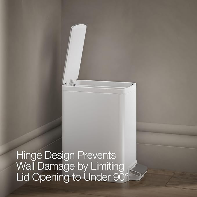 Kohler 6 Liter Stainless Steel Step Trash Can - Image 4