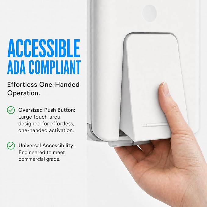 interhasa! Commercial Hand Soap Dispenser Wall Mount | Dual-Lock Design - Image 3